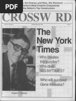 "Behind The Times: A Look at America's Favorite Crossword," by Helene Hovanec