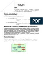 1 - Hidrologia 1766 Teoria Tema 1 2012