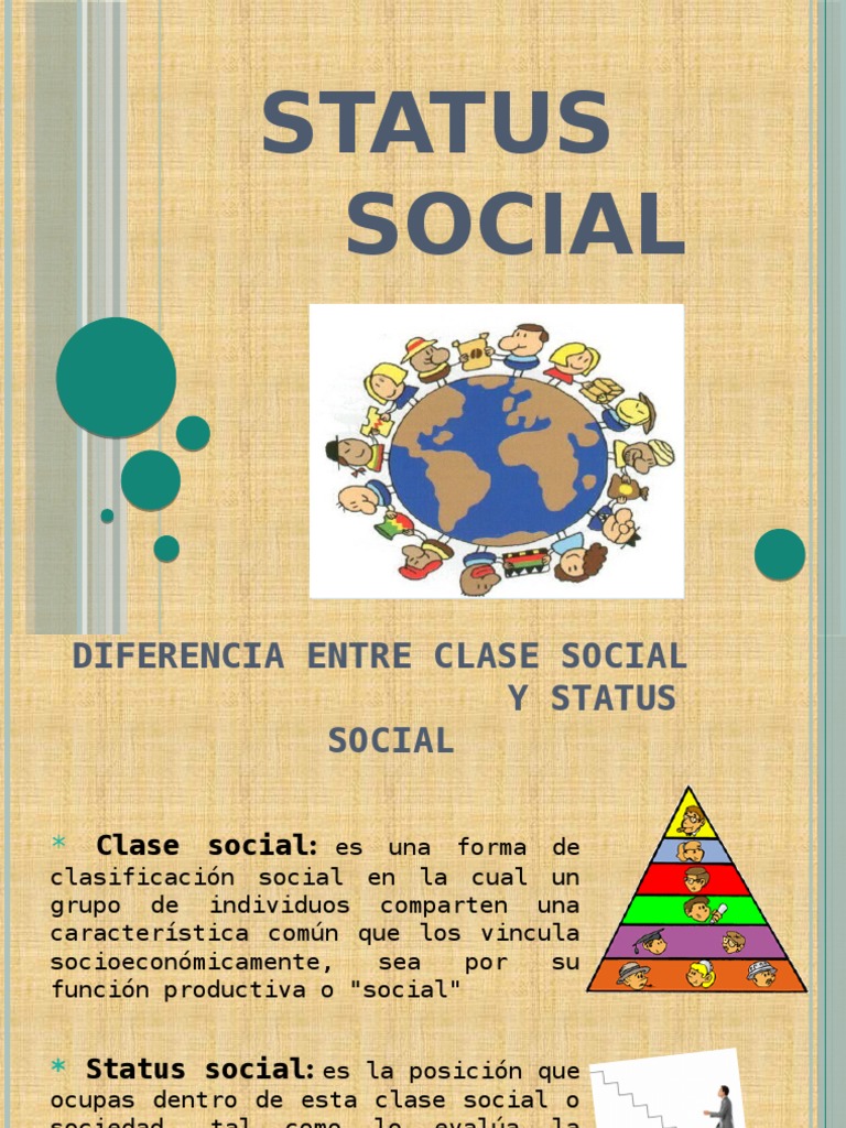 Estatus Social | PDF | Estatus social | Sociedad