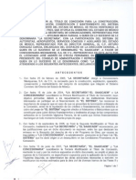 Quinta Modificacion Al Titulo de Concesion Del Circuito Exterior Mexiquense