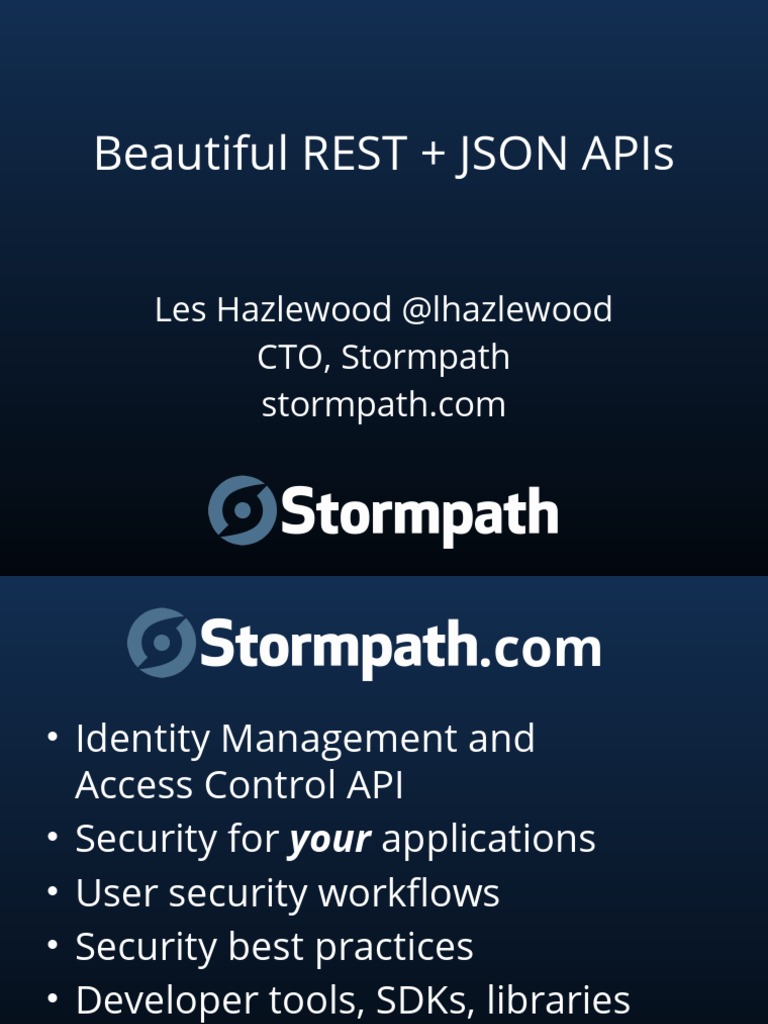 Designing RESTful JSON APIs Guide | PDF | Representational State ...