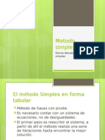 Metodo Simplex Presentacion Equipo 2