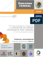 Infección de heridas quirúrgicas postcesarea