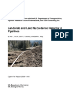 Landslide and Land Subsidence Hazards To Pipelines