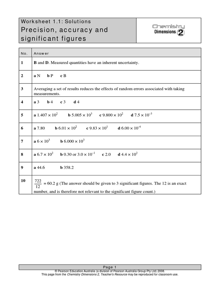 Chapter 1 8 Worksheet Solutions Nucleotides Dna