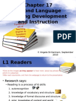 Second Language Reading Development and Instruction From Fundamentals of Teaching English As A Second LG