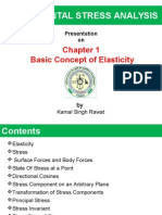 Experimental Stress Analysis: Basic Concept of Elasticity