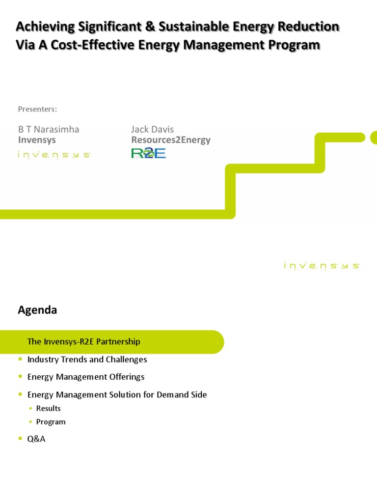 Invensys Energy Management Solutions | PDF | Energy Management ...