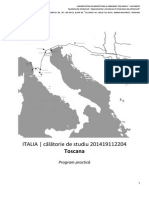ITALIA Program Practica 2014 TOSCANA