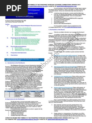 Board Exam Primer from topnotch