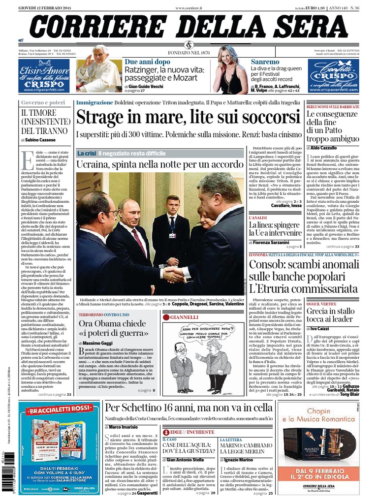 Corriere Della Sera - 12/02/2015 | PDF