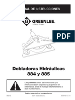 Manual Dobladora Tubos 884 GreenLee