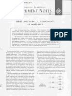 General Radio Instrument Notes #102 Series & Parallel Components of Impedance