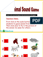 Animal Sound Game