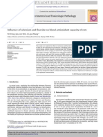 In Uence of Selenium and Fluoride On Blood Antioxidant Capacity of Rats