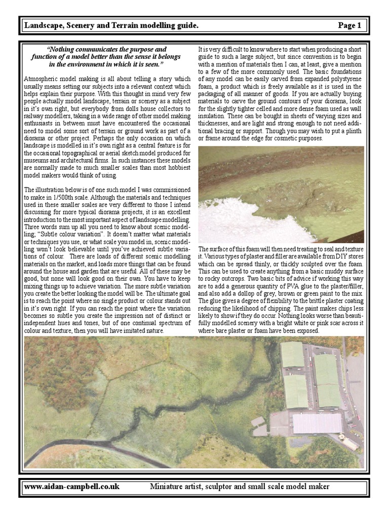 Guide To Scenic Modelling PDF Trees Paint