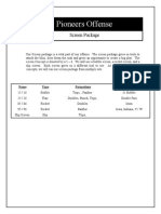 Pioneers Offense: Screen Package