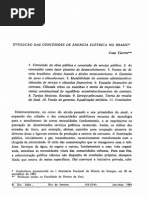 Evolução das concessões de energia elétrica no Brasil