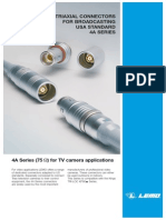 Triaxial Connectors For Broadcasting Usa Standard 4A Series: Ω) for TV camera applications