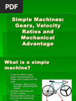 Simple Machines and Gears and Their Mechanical Advantage