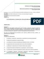 Ley de Desarrollo Urbano Del Estado de Michoacan de Ocampo