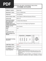 Course Outline: International Islamic University Malaysia