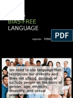 Bias-Free Language