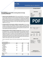 FY14 Earnings of Php3.3Bil Exceeds Guidance But Lags Consensus Estimates