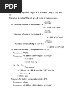 Evaluation of The Gas Law Constant