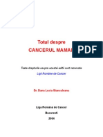 Totul Despre CANCERUL MAMAR de Dr. Dana Lucia Stanculeanu