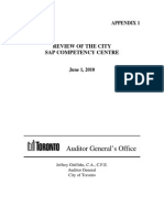 Review of City's SAP Competency Centre