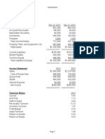 Ratio Analysis ABC Company Balance Sheet: Analtemplate