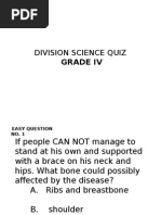 Sci Quiz Gr. 4