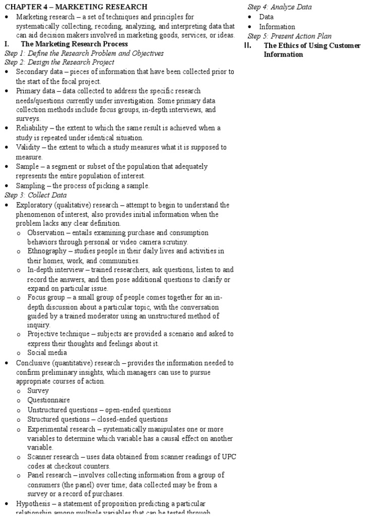Marketing Research Process Overview | PDF | Marketing Research | Survey ...