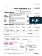 Form Register Oi - 2015: I'm Certified