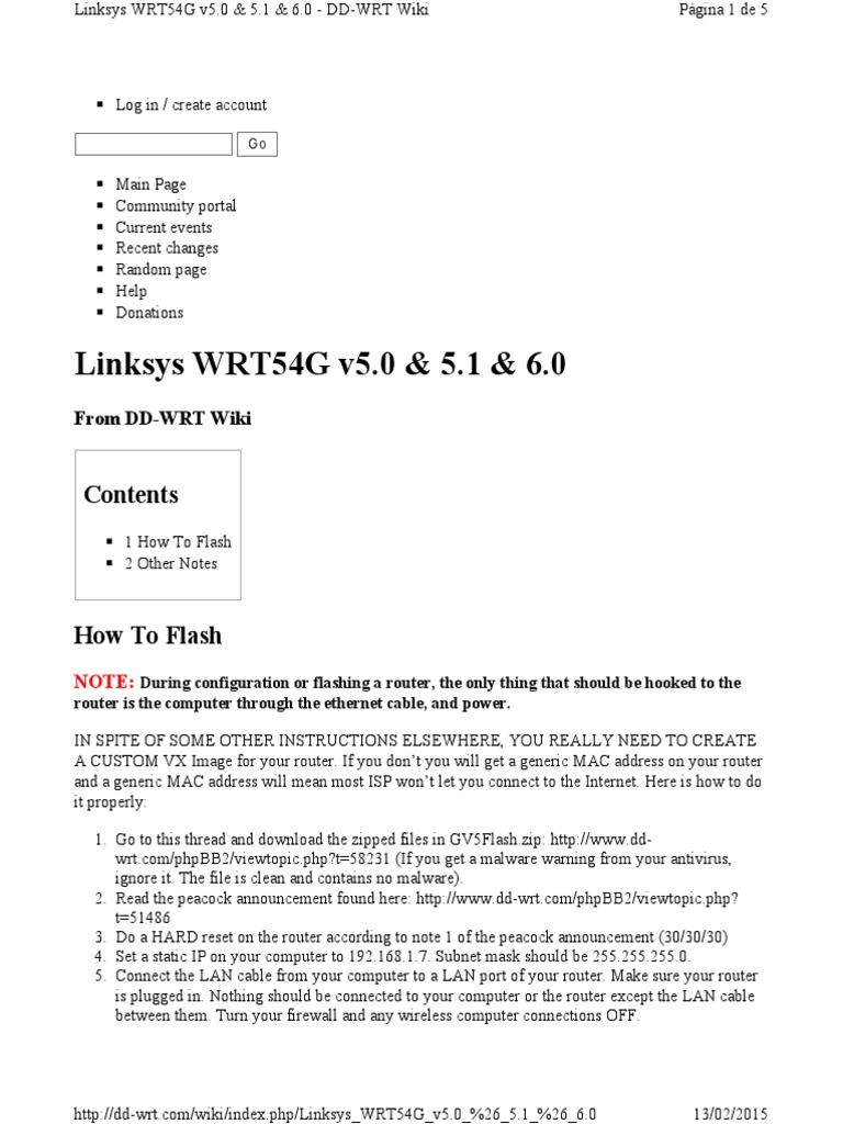 WRT54G Firmware Upgrade Guide | PDF | Router (Computing) | Areas Of ...