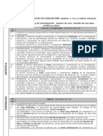 Rúbricas de Evaluación. Arte Grados 9, 10 y 11