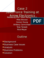 Sales Force Training at Arrow Electronics