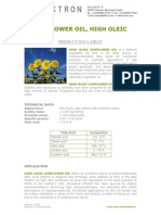Pds Sunflower Oil High Oleic Tx008082