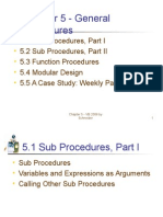 Chapter 5 - General Procedures