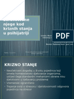 Proces Zdravstvene Njege Kod Kriznih Stanja U Psihijatriji