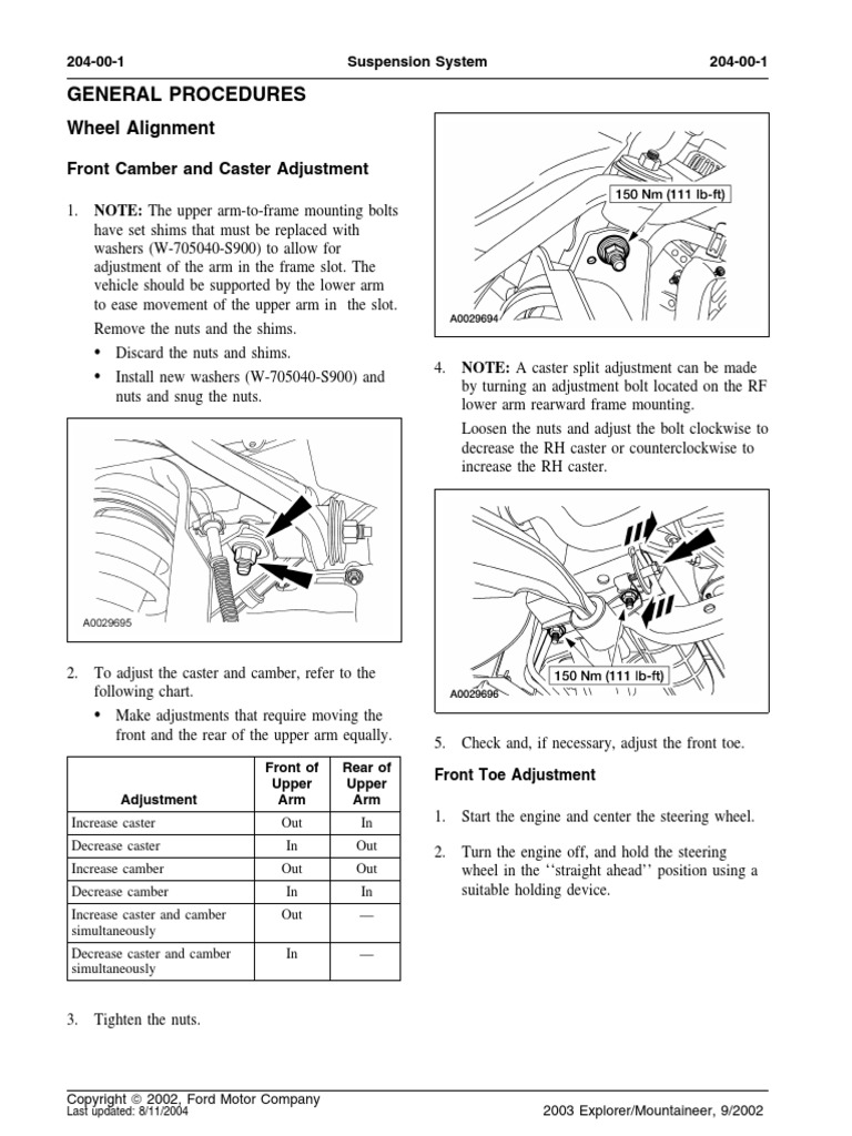 wheelalignmentgeneralprocedures.pdf Nut (Hardware) Steering