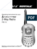 Radio FRS Cobra 110 Manual