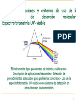 Espectrofotometría UV-visible