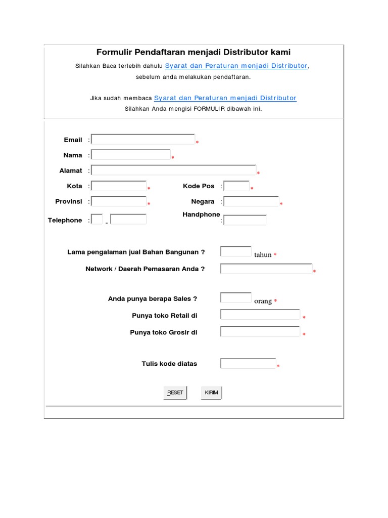 Syarat Dan Ketentuan Distributor PDF