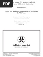 Design and Implementation of an SDR receiver for the VHF band