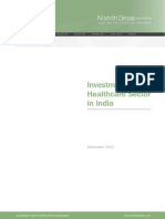Investment in Healthcare Sector in India