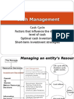 Cash Management and Models