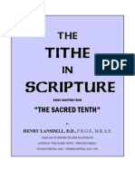 The TITHE in Scripture