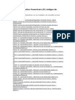 OBD-II Diagnóstico Powertrain (P) Códigos de Problema